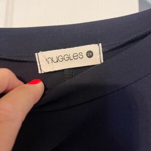 Navy Blue Nuggles Dress 2x